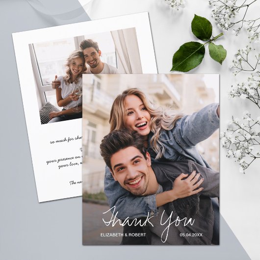 Foto van Chic Wedding Bedankt Flyer