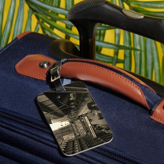 Foto van Chicago Blackhawk Restaurant 1960 Bagagelabel (Voorkant Insitu 1)