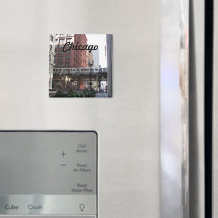 Foto van Chicago Eleved Loop Train Magneet