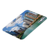 Foto van Chicago Illinois Skyline Magneet (Linkerzijde)