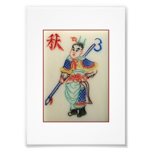 Foto van Chinese Warrior - Seizoensseizoen tegel 3 Afdruk (Voorkant)