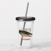 Foto van Cicada Bug, Insect gepersonaliseerd Acryl Drinkbeker (Achterkant)