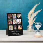 Foto van collage Black Memorial Fotoplaat (Zijkant)