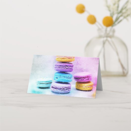 Foto van Colorful Delicious Macarons (Voorkant)