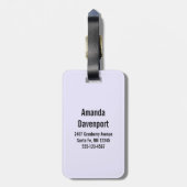 Foto van Colorful Delicious Macarons Bagagelabel (Achterkant verticaal)