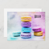 Foto van Colorful Delicious Macarons Briefkaart (Voorkant / Achterkant)