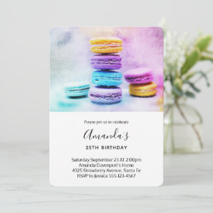 Foto van Colorful Macarons Birthday Kaart