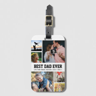 Foto van Cool Best Pap Ever Trendy Bagagelabel