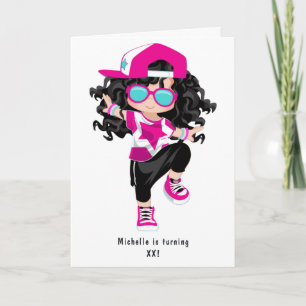 Foto van Cool Hip Hop Rap Girl Birthday