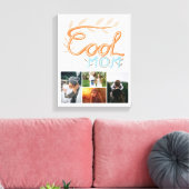 Foto van Cool Mam Hand Lettering Moederdag 4 Canvas Afdruk (Insitu (Woonkamer))