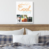 Foto van Cool Mam Hand Lettering Moederdag 4 Canvas Afdruk (Insitu (Slaapkamer))