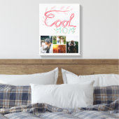 Foto van Cool Mam Hand Lettering Moederdag 4 Canvas Afdruk (Insitu (Slaapkamer))