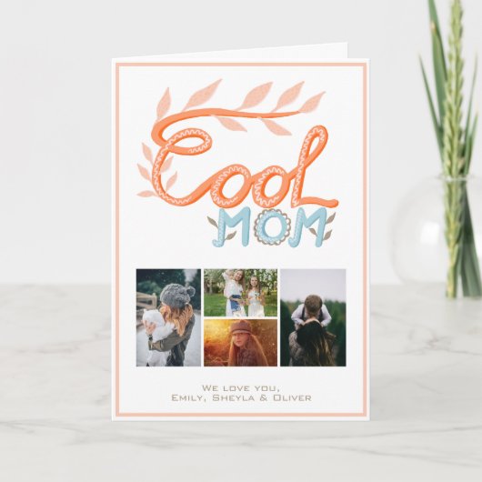 Foto van Cool Mam Hand Lettering Moederdag 4 Kaart (Voorkant)