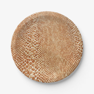 Foto van Cool Tan Snake Skin Papieren Bordje