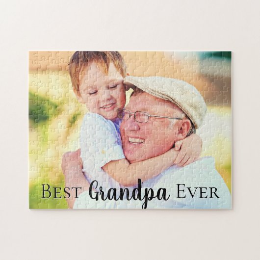 Foto van Cute Best Grandpa Legpuzzel (Horizontaal)