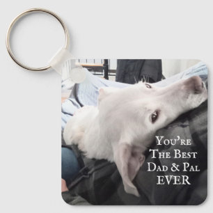 Foto van Cute Dog Best Dad en Pal Ever Sleutelhanger