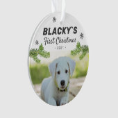 Foto van Cute First Kerstpuppy Dog Pet Ornament (voorkant)