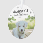 Foto van Cute First Kerstpuppy Dog Pet Ornament (voorkant)