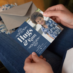 Foto van Cute Hugs & Kisses Valentijn Feestdagenkaart