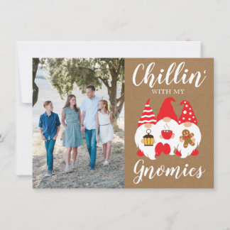 Foto van Cute Kerstknomes Feestdagenkaart