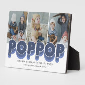 Foto van Cute Poppop Grandfather Fotoplaat (Zijkant)