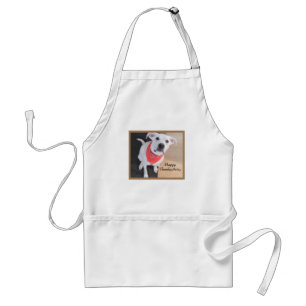 Foto van Cute Puppy Dog Thanksgiving Standaard Schort
