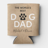 Foto van Cute Rustic World's Best Dog Dad Blikjeskoeler (Voorkant)