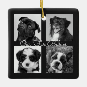 Foto van Cute Simple Fur Babies Animal Pet Keramisch Ornament
