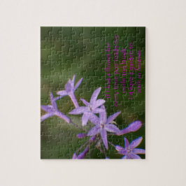 Foto van Dainty Purple Flowers gemaakt als een puz Legpuzzel