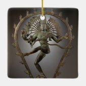 Foto van Dansend Shiva standbeeld Keramisch Ornament (Achterkant)