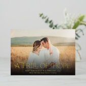 Foto van de aankondiging van de zwangerschap van d (Staand Voorkant)