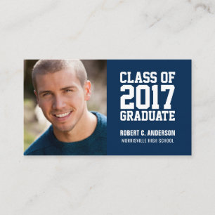 Foto van de afstuderen - Uw kleurenkeuze Contactkaartje