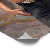 Foto van de bengele borst van man poster (Hoek)