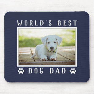 Foto van de Beste Hond Papa ter Wereld met Pootafd Muismat