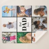 Foto van de beste vader ooit Vaderdag Sherpa Deken (Voorkant (horizontaal))