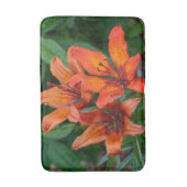 Foto van de bloem, Oranje dag Lily Badmat (Voorkant Verticaal)