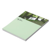 foto van de bosomgeving notitieblok (Gedraaid)