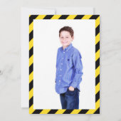 Foto van de bouwChalkboard Birthday Party Kaart (Achterkant)