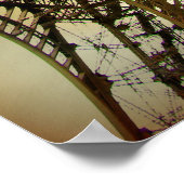 Foto van de  Eiffeltoren Poster (Hoek)