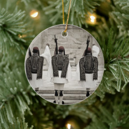 foto van de erewacht in Athene, Griekenland Keramisch Ornament