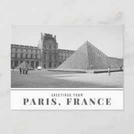 Foto van de Franse Vintage Louvre uit Parijs Briefkaart