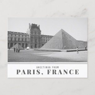 Foto van de Franse Vintage Louvre uit Parijs Briefkaart