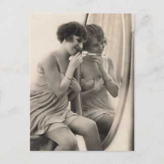 Foto van de Franse Vintage Risqué Briefkaart