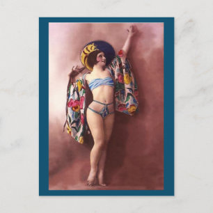 Foto van de Franse Vintage Risqué Briefkaart