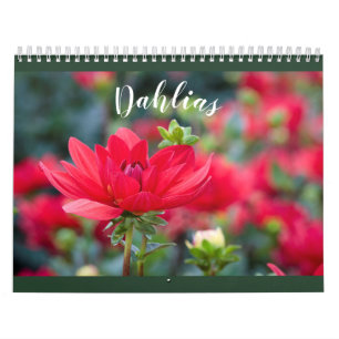 Foto van de geassembleerde Colorful Dahlia 2021 Fl Kalender