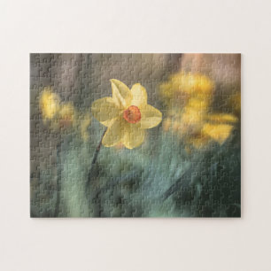 Foto van de Gele Bloem Daffodil Natuur Legpuzzel