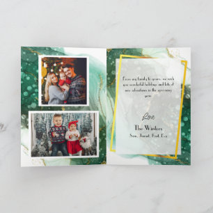 Foto van de Green Marble kerstboom Feestdagen Kaart