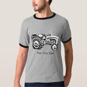 foto van de grijs massey-gisttractor t-shirt