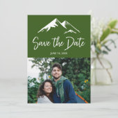 Foto van de Groene Bestemmingsweddenschap Save The Date (Staand voorkant)
