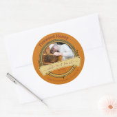 Foto van de imker Amber Large Honey Stickers (Envelop)